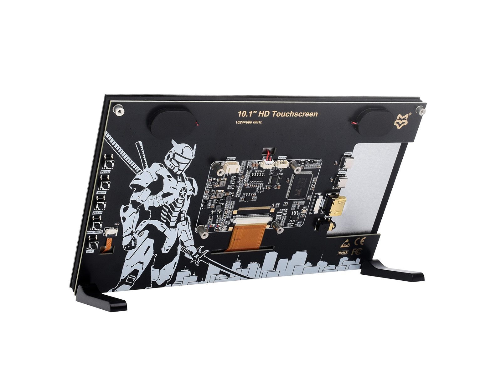 10.1 英寸高清电容触摸 IPS 显示屏