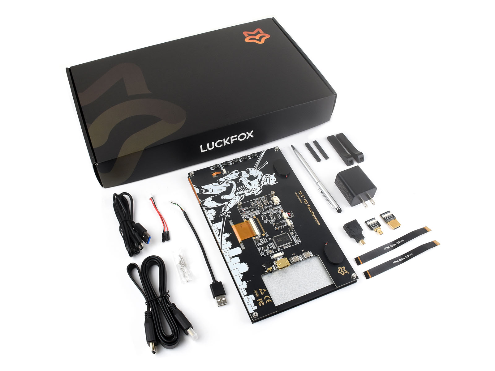 10.1 英寸高清电容触摸 IPS 显示屏