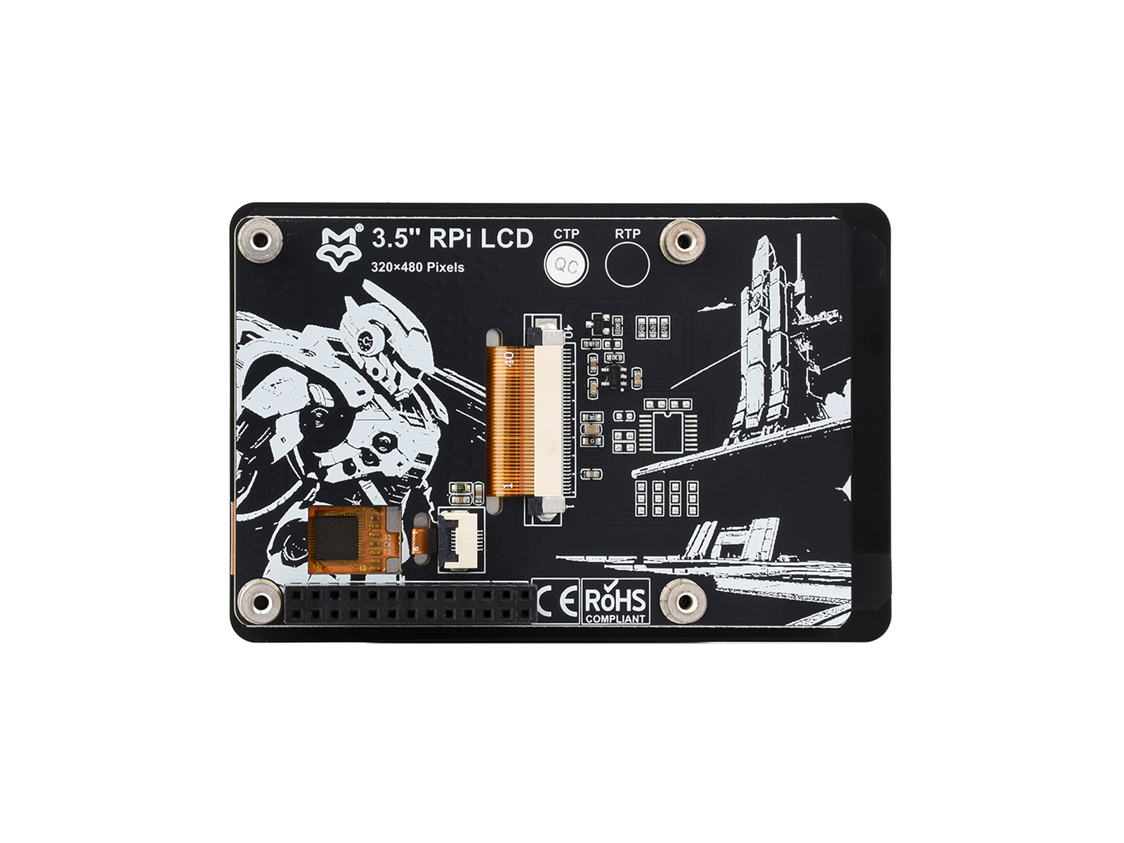 3.5 英寸树莓派 IPS 电容屏