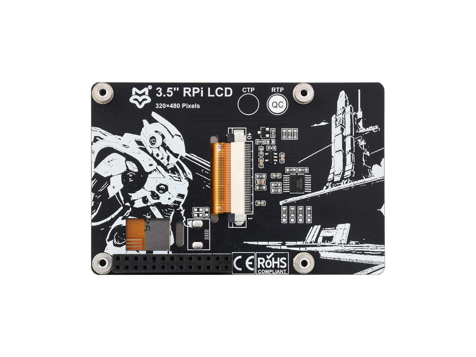 3.5 英寸树莓派电阻触控屏