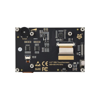 4.3 英寸 DSI 免驱直连 IPS 电容触摸显示屏