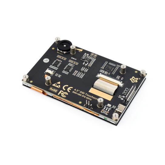 4.3 英寸 DSI 免驱直连 IPS 电容触摸显示屏