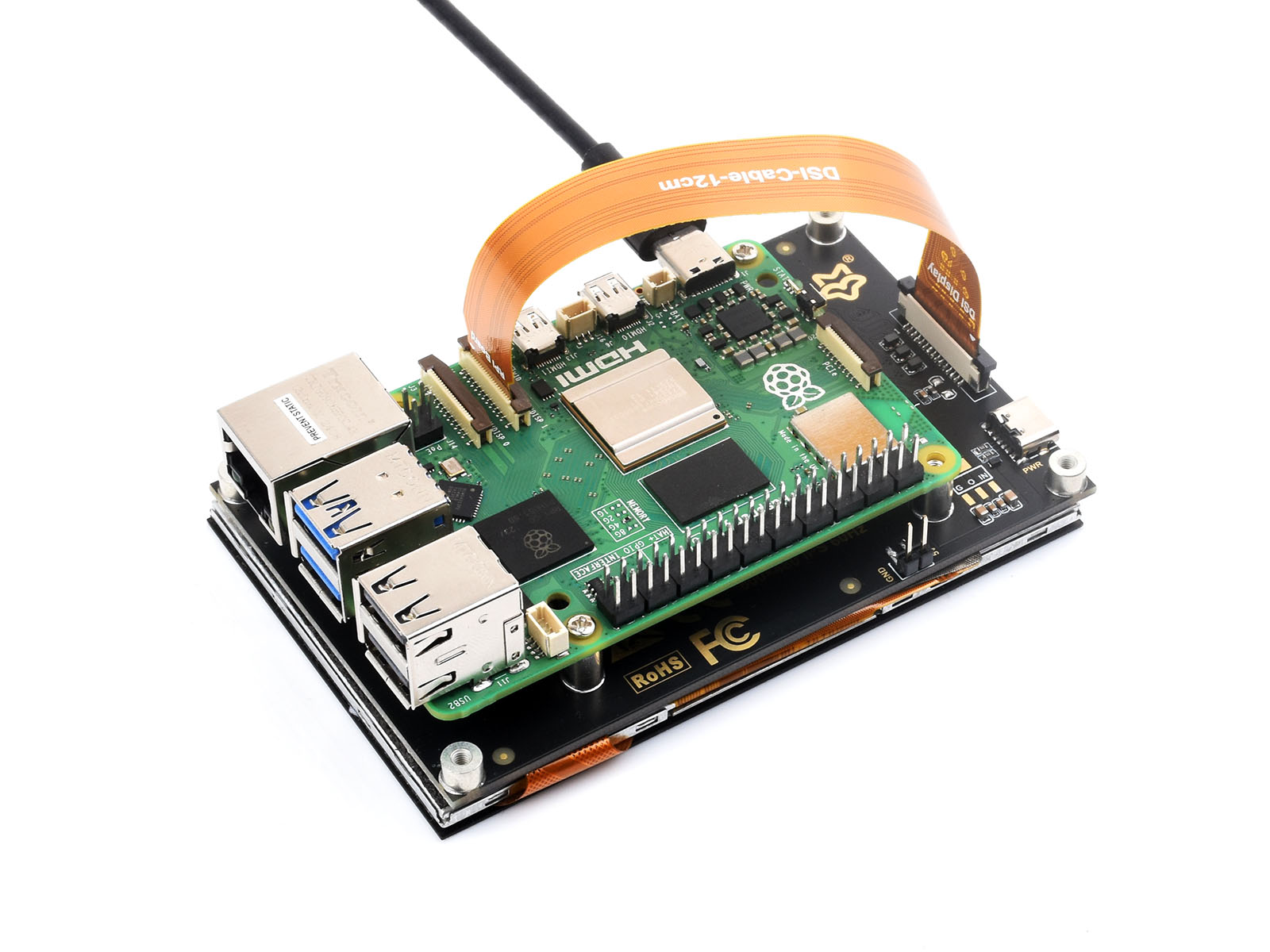 4.3 英寸 DSI 免驱直连 IPS 电容触摸显示屏