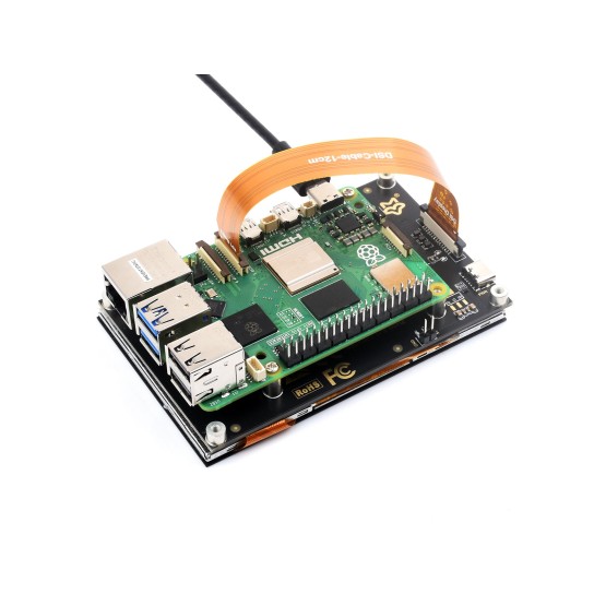 4.3 英寸 DSI 免驱直连 IPS 电容触摸显示屏