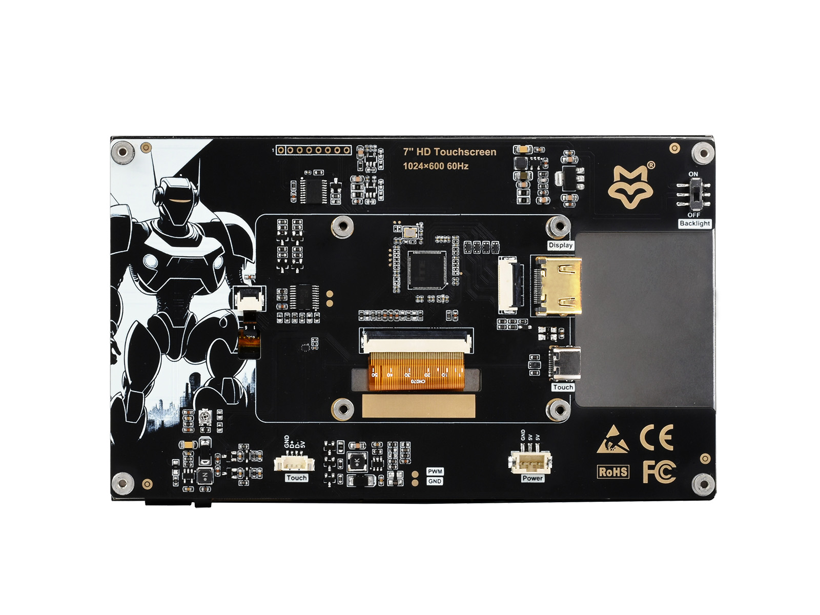 7 英寸 HDMI 电容触控屏 IPS 显示屏