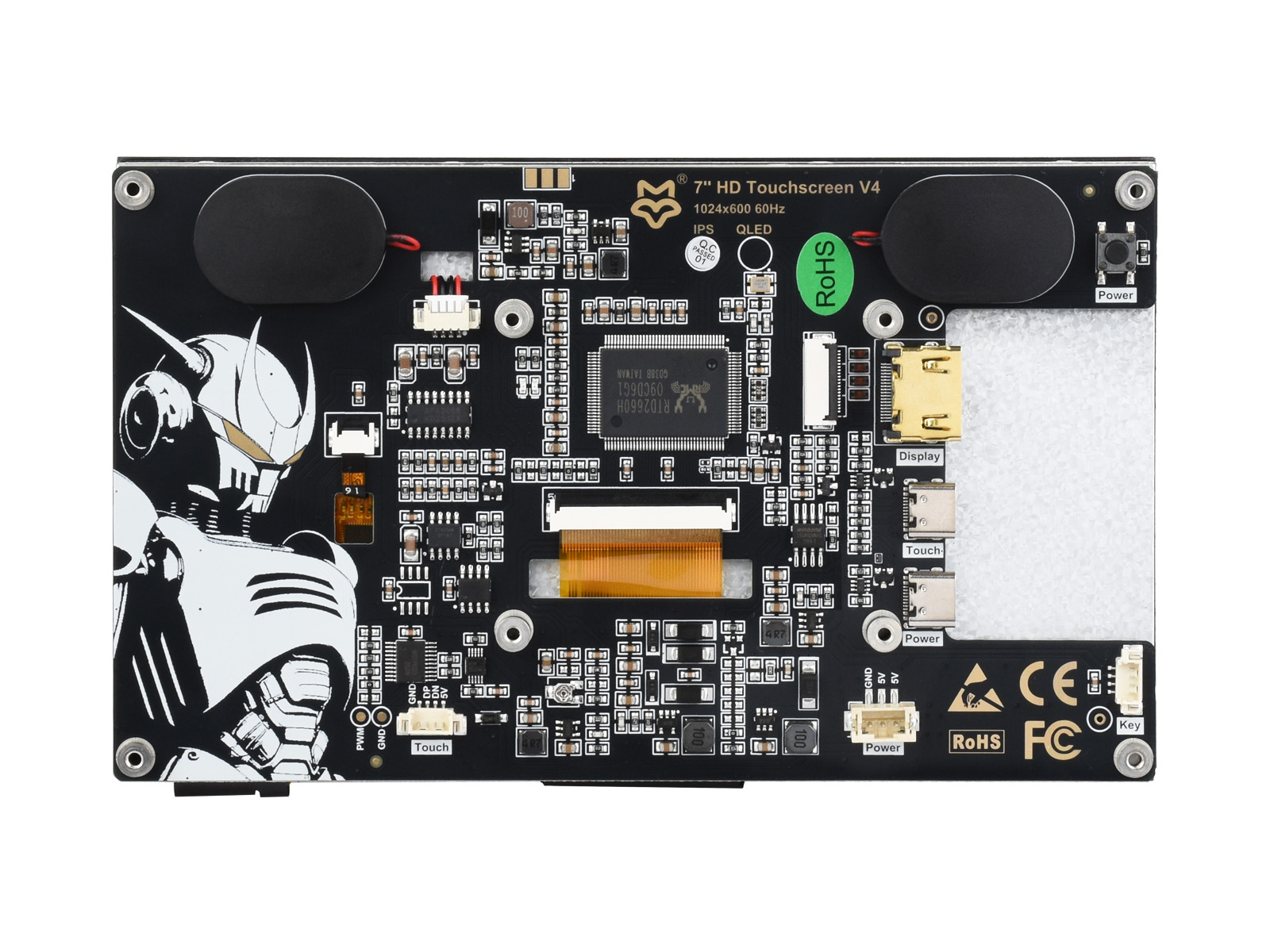 7 英寸 QLED/IPS 触摸屏