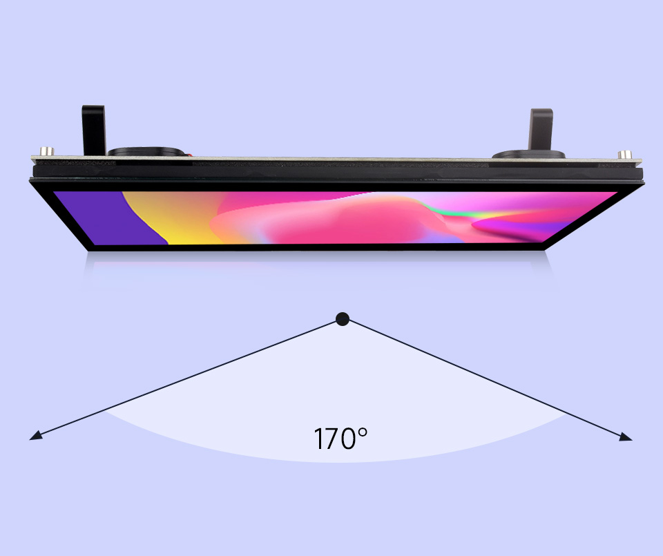 IPS显示面板，可视角度为170°展示