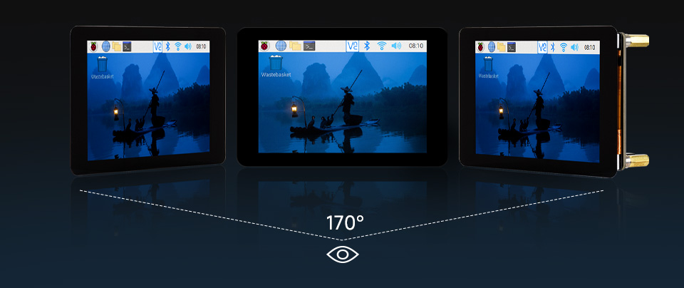 3.5 英寸触摸 LCD 扩展板载背面,介绍板载电平转换芯片