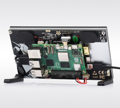 7英寸高清触摸屏幕及其支持的树莓派主板，还有PC电脑支持