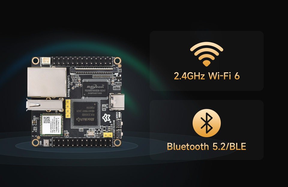 Luckfox Nova 支持 Wi-Fi 6 和蓝牙模块