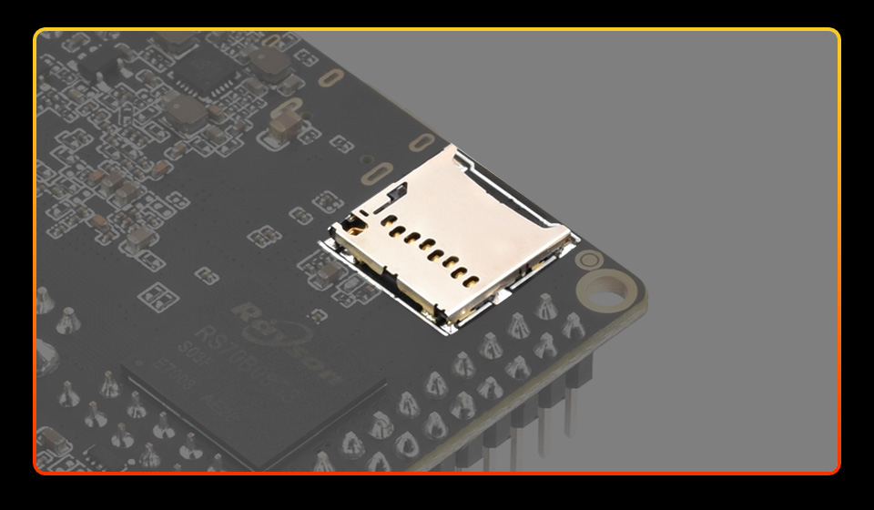 Luckfox Nova USB Micro SD 卡座特写