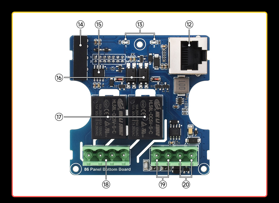 幸狐 Core1106 智能 86 盒PCB布局图片2