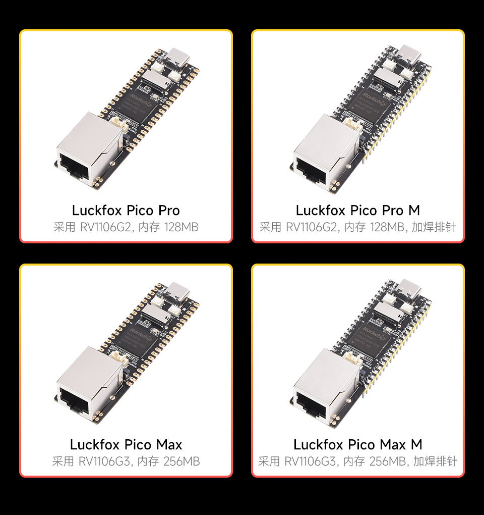 Luckfox Pico Pro/Max 可选版本