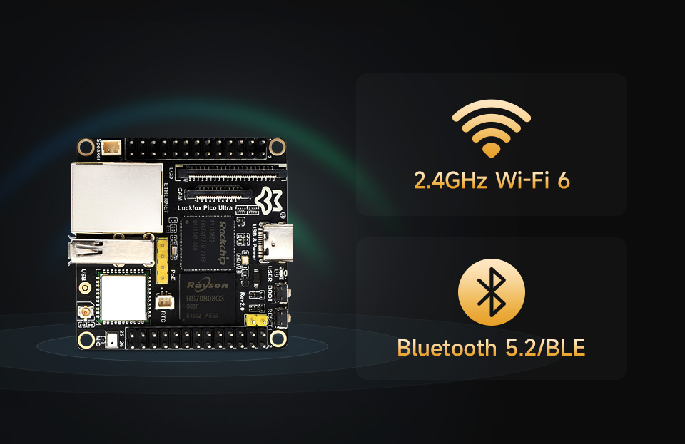Luckfox Pico Ultra 板载 WiFi6 和蓝牙模块 AIC8800DC